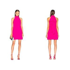 Brandon Maxwell Dress Bow Back Pink Mini US2